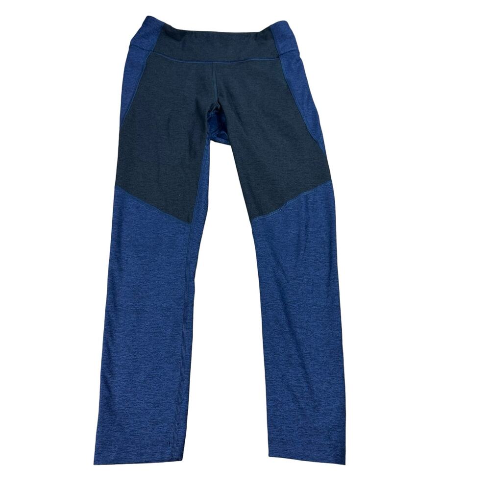 OUTDOOR VOICES Heathered‎ Blue Cropped Pull On Workout Leggings Women's Size S